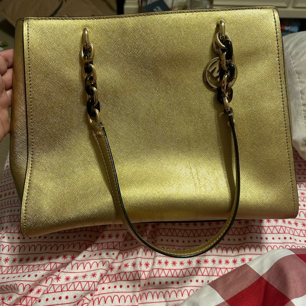 Gold Michael Kors Bag